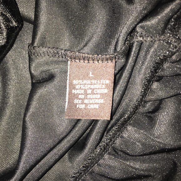 💋SALE💋NWT Fever velvet-like black dress size L - Picture 6 of 8